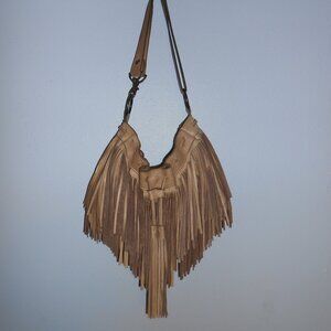 McFadin fringe leather shoulder / crossbody bag